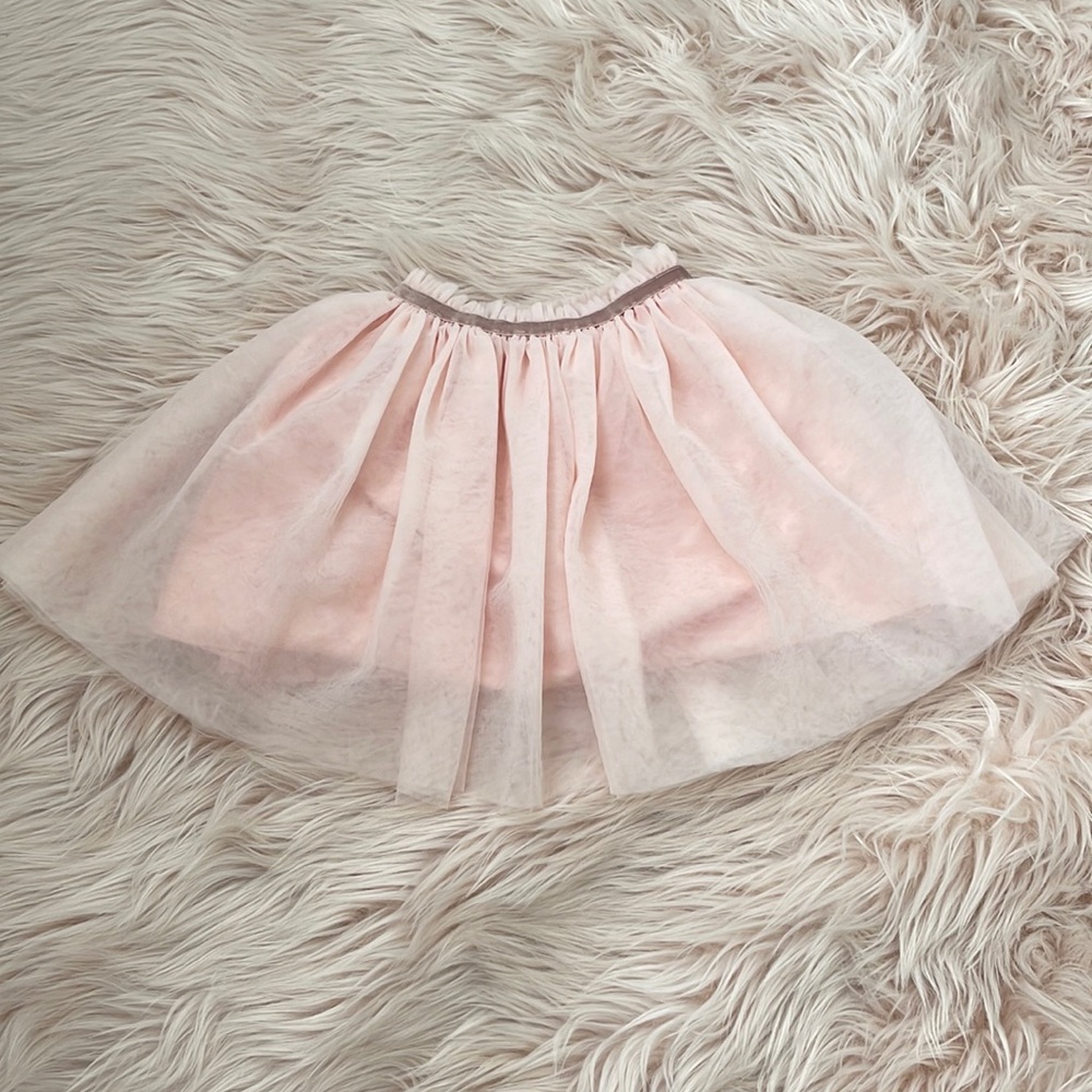 Zara girls pink tulle tutu skirt